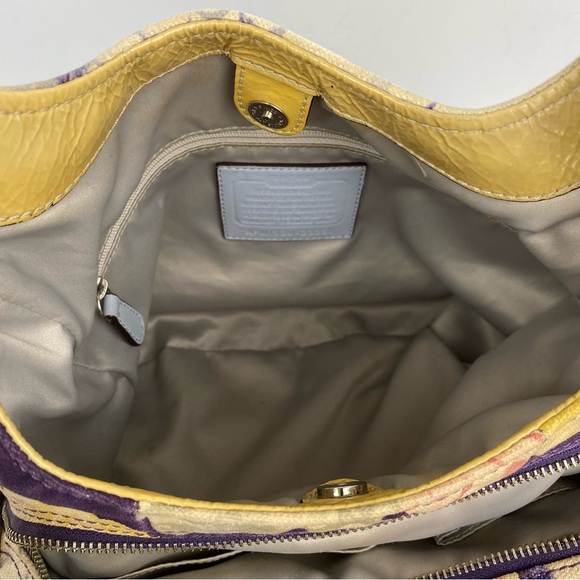 Coach Madison Maggie Navy Floral Tote Handbag M1220-23351 - Picture 10 of 16